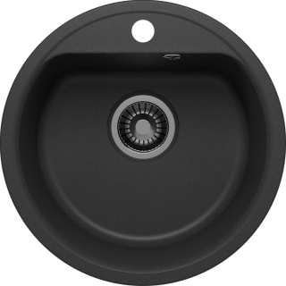 Мойка кухонная Polygran Quartz Bond-480 688193 уголь